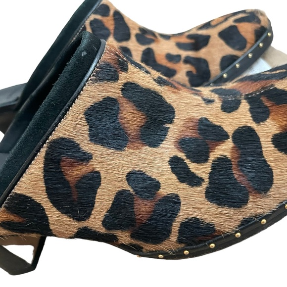COLE HAAN Womens Annette Clog Leopard Print Heeled Size 8 - Picture 2 of 12